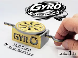 Gyro Pull Cord Launcher - Spinning Top