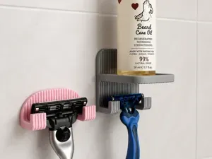 Razor Holder with Shelf – Bathroom Organizer
