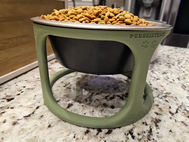 Olive Arc V2 - Parametric Elevated Pet Feeder — Фото 5 из 14