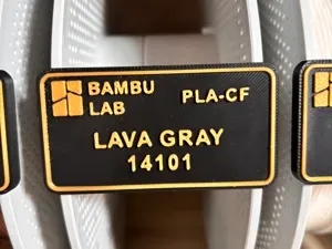 Bambu Lab PLA-CF Filament – Spulen-Etikett
