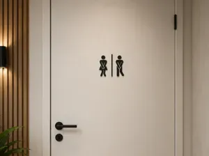 Funny “Gotta Go” Restroom Signs | Male & Female