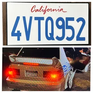 fast and the furious jesse's jetta license plate lightbox/wall art