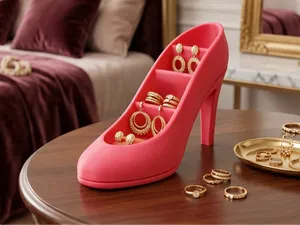 Elegant High Heel Organizer Desk Decor