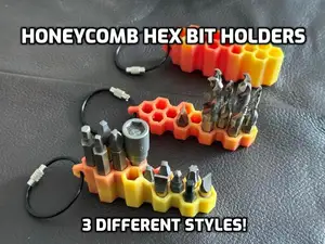 Honeycomb TPU Driver \ Hex bit holders (3 styles)
