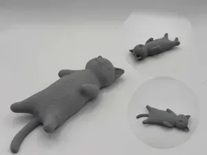 Sleeping Cat – Relaxed Chibi Figurine