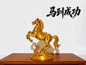“马到成功”马年纯金摆件