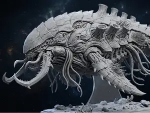 Organic Deep Space Predator - "Leviathan" Bio-Ship