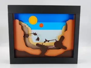 Star Wars Pod Race Shadow Box
