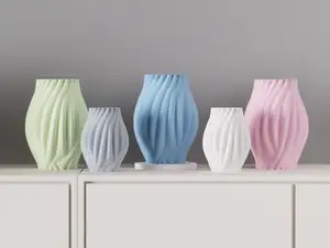 Modern Organic Vase. Quick Print Vase