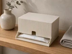 Japandi Sanitary Pad Dispenser, Bathroom Organizer