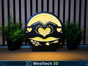 Herz Lampe Love