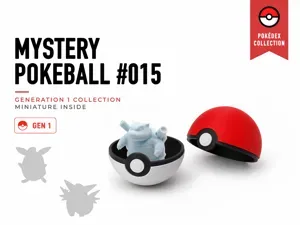 Tiny Mystery Pokeball 015 - Mini Pokemon Series