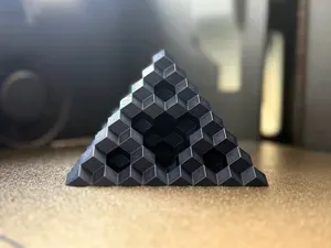 Rhombic Dodecahedral Sierpiński Pyramid - Level 3