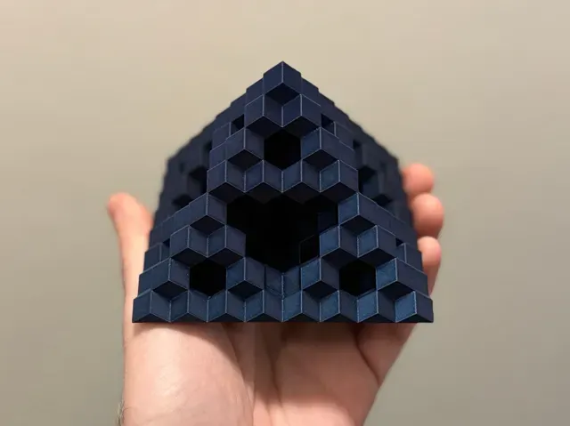 Rhombic Dodecahedral Sierpiński Pyramid - Level 3 — Image 2 of 8