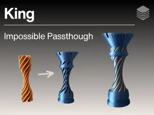 King Chess Piece Impossible Passthrough