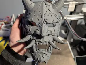 Máscara Hannya demonio japonés