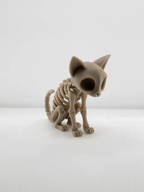 Cute Skeleton Cat Figure – Kawaii Bone Kitty — Image 5 of 5