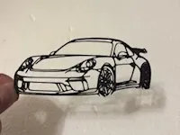Porsche 911 GT3 wall art silhouette