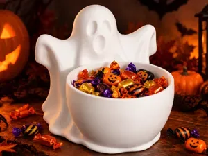 Ghost Candy Bowl – Halloween Treat Holder