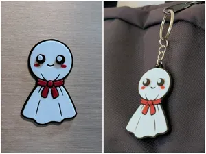 Cute Teru Teru Bozu Ghost Magnet & Keychain - Fast