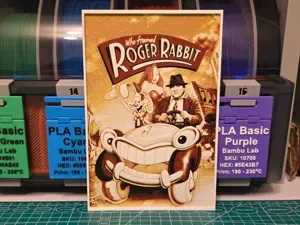 Who Framed Roger Rabbit Poster V2 - Hueforge Art