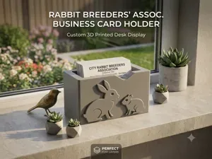 Rabbit Breeder Business Card Holder