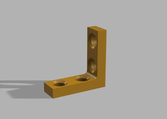 30x30x10mm 90° Angle Bracket Ø6mm — Фото 5 из 5