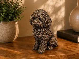 Bolonka Sitting Dog Figurine