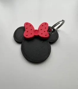 Minnie Mouse Keychain Zipper Pull