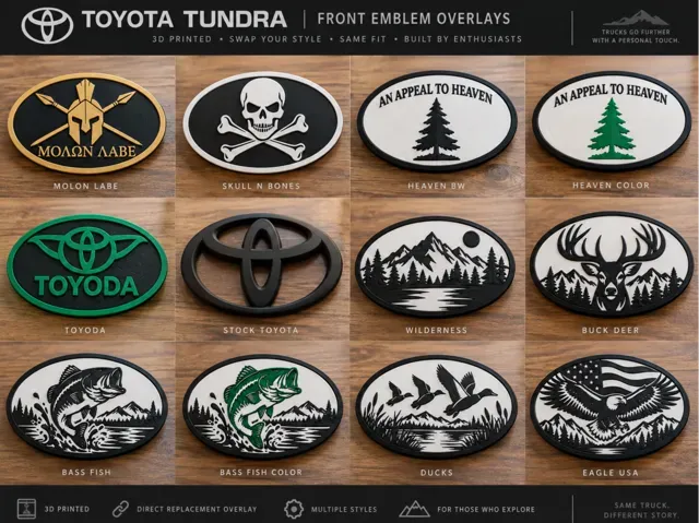 Toyota Tundra Front Grille Emblem Pack – 12 Decals