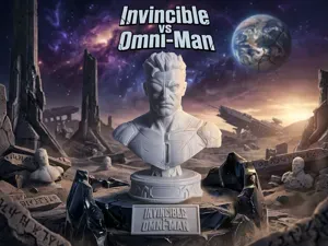 Invincible VS Omni Man Bust