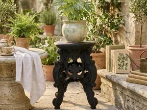 Baroque Plant Stand - The Antique Pedestal