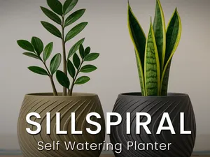 SillSpiral - Modern self-watering planter