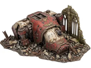 Grimdark Wolf Titan Wreckage Wargaming Terrain