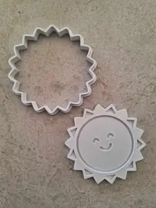 Sun Cookie Cutter and stamp