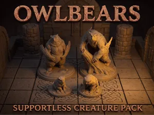 Owlbears (supportless creature pack)