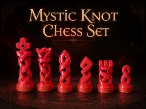 Mystic Knot Chess Set – Fantasy Chess Pieces