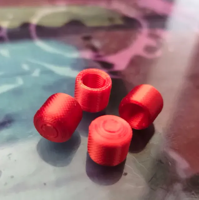 Valve Caps — Car, Bike, Truck — 2 Styles Hex-Round — Фото 3 из 4