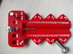 Screw measuring tool: M2-M10+L:4-100mm+P:0.8-5.0mm