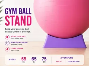 Gym fitness ball stand - 3 sizes, 2 versions