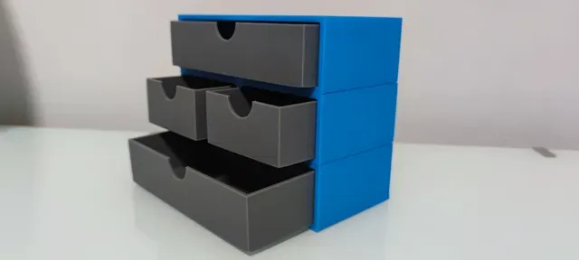 Desk modular boxes
