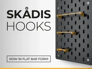 IKEA Skadis Flat Bar Hooks