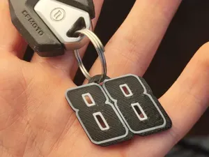 Number 88 Racing Keychain AMS