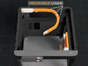 Bambu Lab P1P Printable Cable Drag Chain
