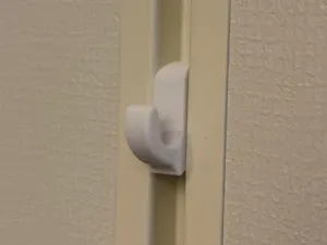 Insertable office hook for modular walls