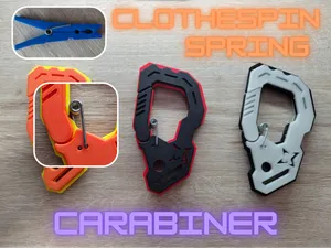 Clothespin spring CARABINER - No AMS Needed