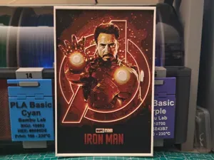 Iron Man Movie Poster - Hueforge Art