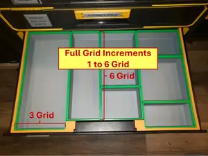 DTS2.0-Dewalt ToughSys 2.0-Blank Bins-1 to 6 Grid