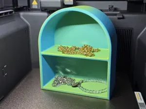 Double Tier Arch Display Shelf