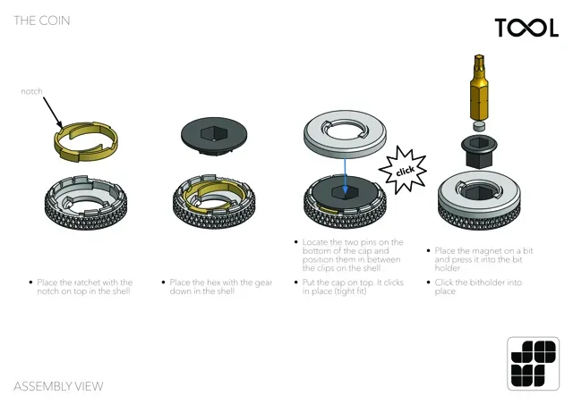 Toolfinity - The Coin (reversible ratchet driver) — Image 12 of 14